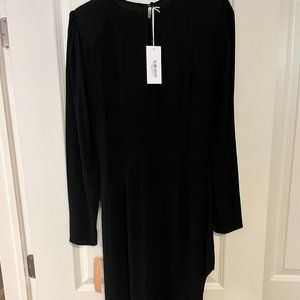Reformation Black Granville Maxi Dress with Sexy Side Slit - NWT!